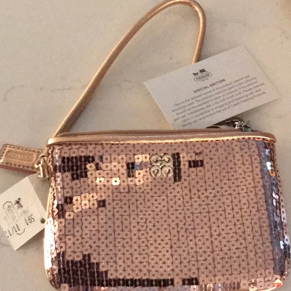 Coach Handbags - Coach Sequin Wristlet